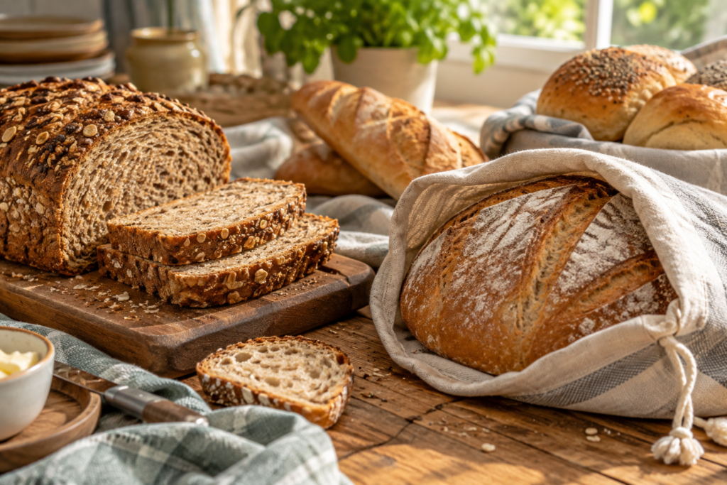 Vers brood op tafel